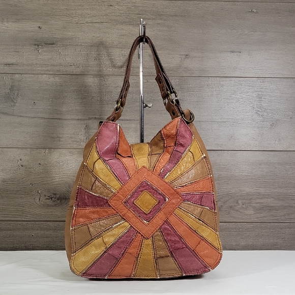 Nine West Vintage America Handbags - Nine West Vintage America Collection Boho Patchwork Leather Bag